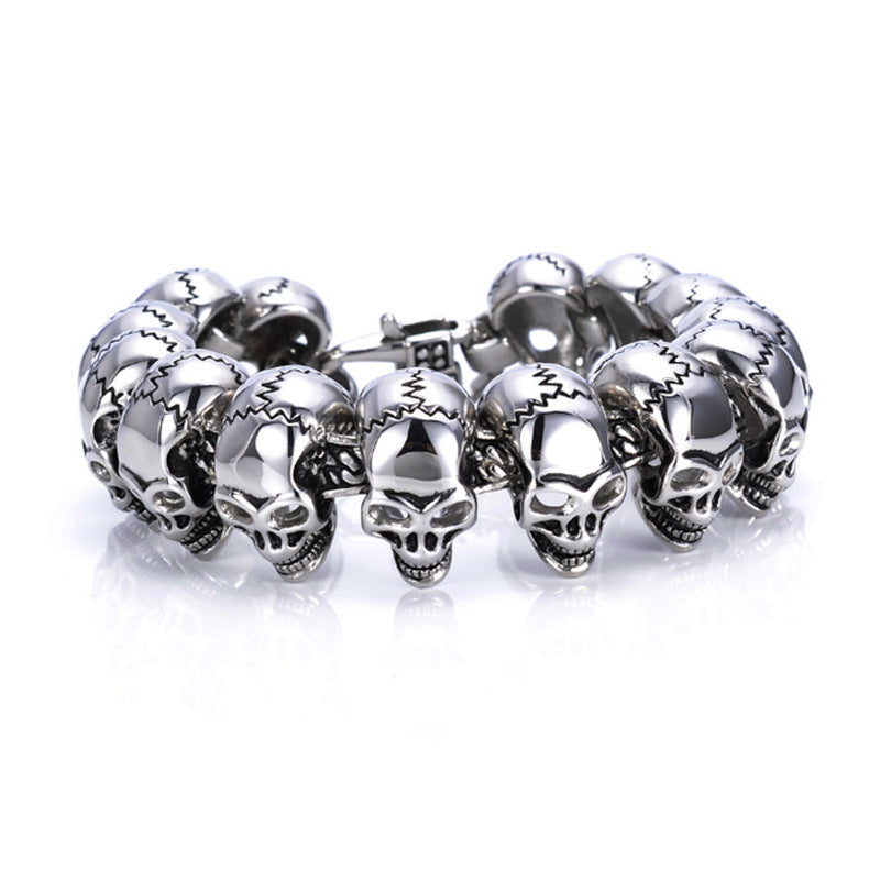Men's Skull Titanium Steel Bracelet