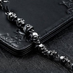 Steel Warrior Titanium Steel Men's Skull Bracelet