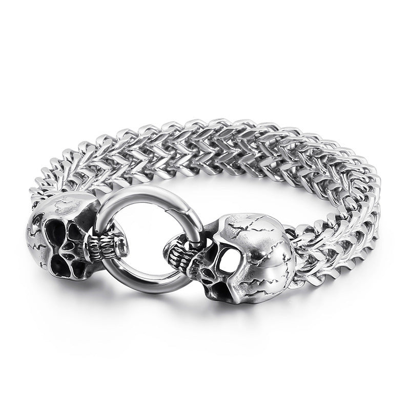 Skull Titanium Steel Domineering Bracelet