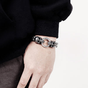 Skull Titanium Steel Domineering Bracelet
