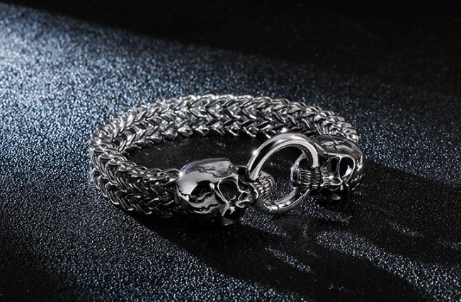 Skull Titanium Steel Domineering Bracelet