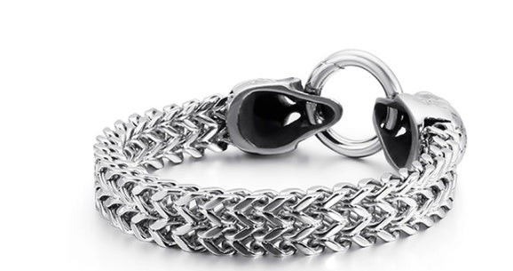 Skull Titanium Steel Domineering Bracelet