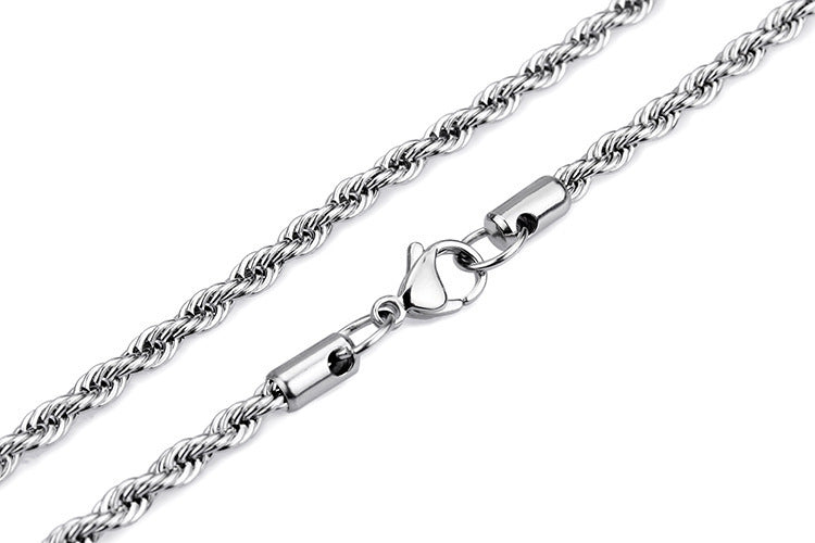 Stainless Steel Skull Reaper Scythe Pendant