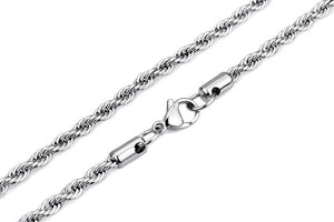 Stainless Steel Skull Reaper Scythe Pendant