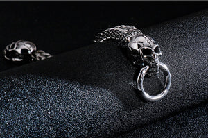 Skull Titanium Steel Domineering Bracelet