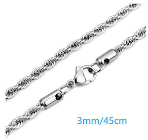 Stainless Steel Skull Reaper Scythe Pendant