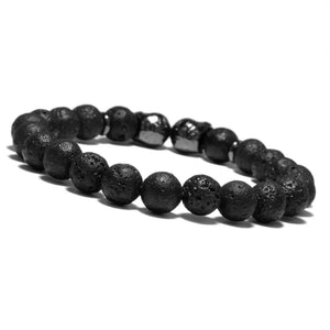 Double Skull Head Design Beads Bracelet