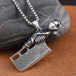 Skull Knife Necklace Pendant / Bottle Opener