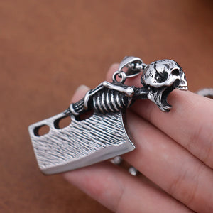 Skull Knife Necklace Pendant / Bottle Opener