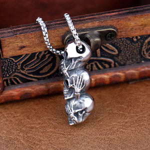 Triple Skull Pendant