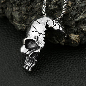 Half Skull  Stainless Steel Necklace