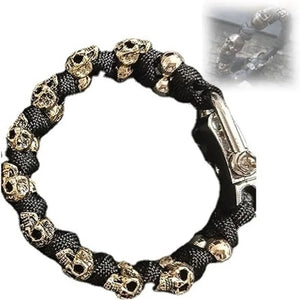Skull Premium Paracord Bracelet Men's Handmade Woven Bracelet