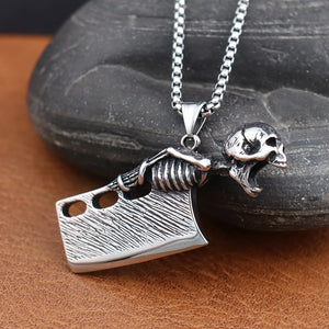 Skull Knife Necklace Pendant / Bottle Opener