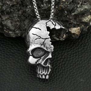 Half Skull  Stainless Steel Necklace