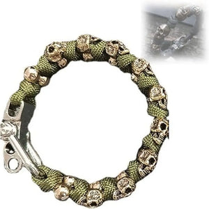 Skull Premium Paracord Bracelet Men's Handmade Woven Bracelet
