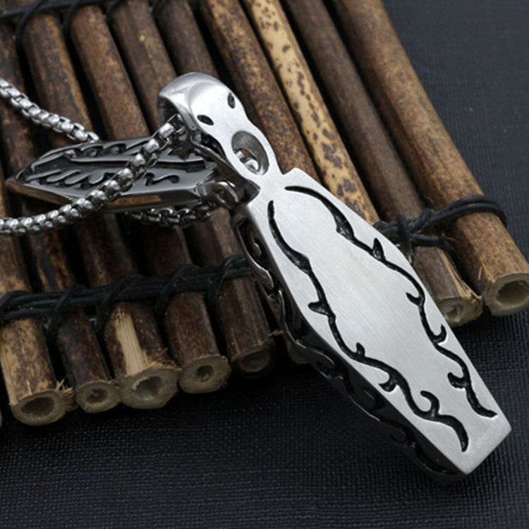 Openable Titanium Steel Official Fortune Skull Pendant