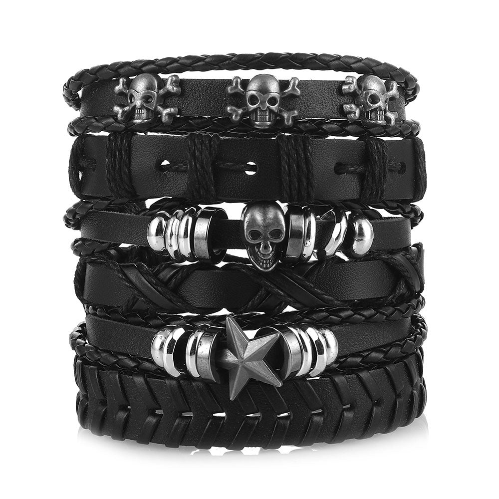 Skull Jewelry Simple Adjustable Cowhide Suit