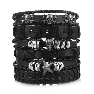 Skull Jewelry Simple Adjustable Cowhide Suit